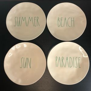 🆕 Rae Dunn Summer Sun Beach Paradise Plate Set